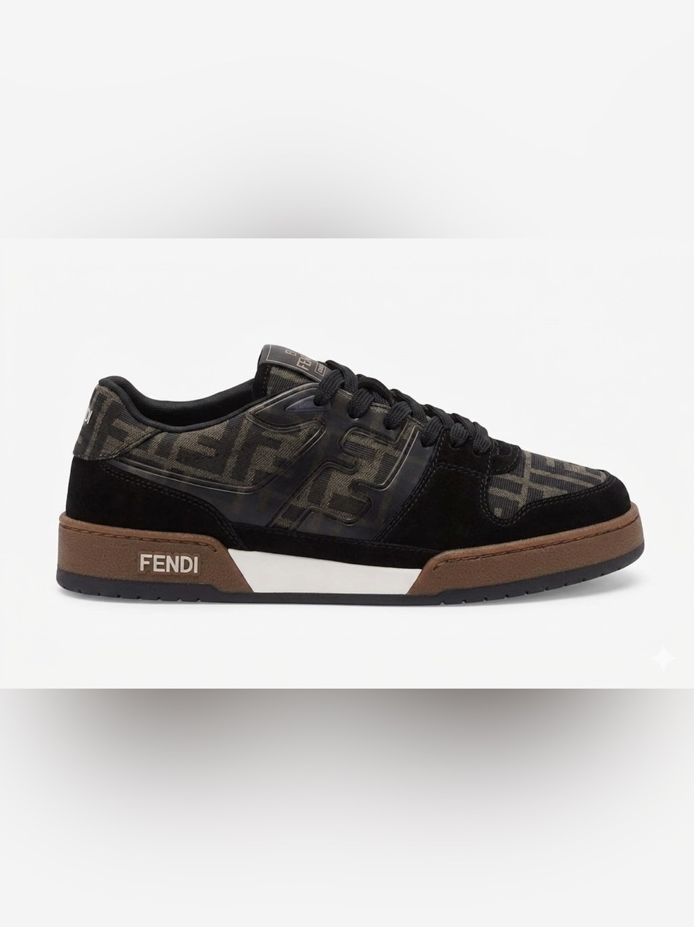 Fendi Match FF Jacquard Low-Top Women Sneakers Size 37.5 w/Box And Dust Bags